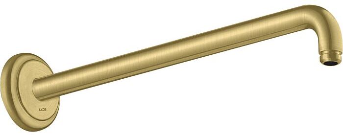 Hansgrohe Brausearm 27348950 389mm, 90Grad Winkel, Wandmontage, brushed brass