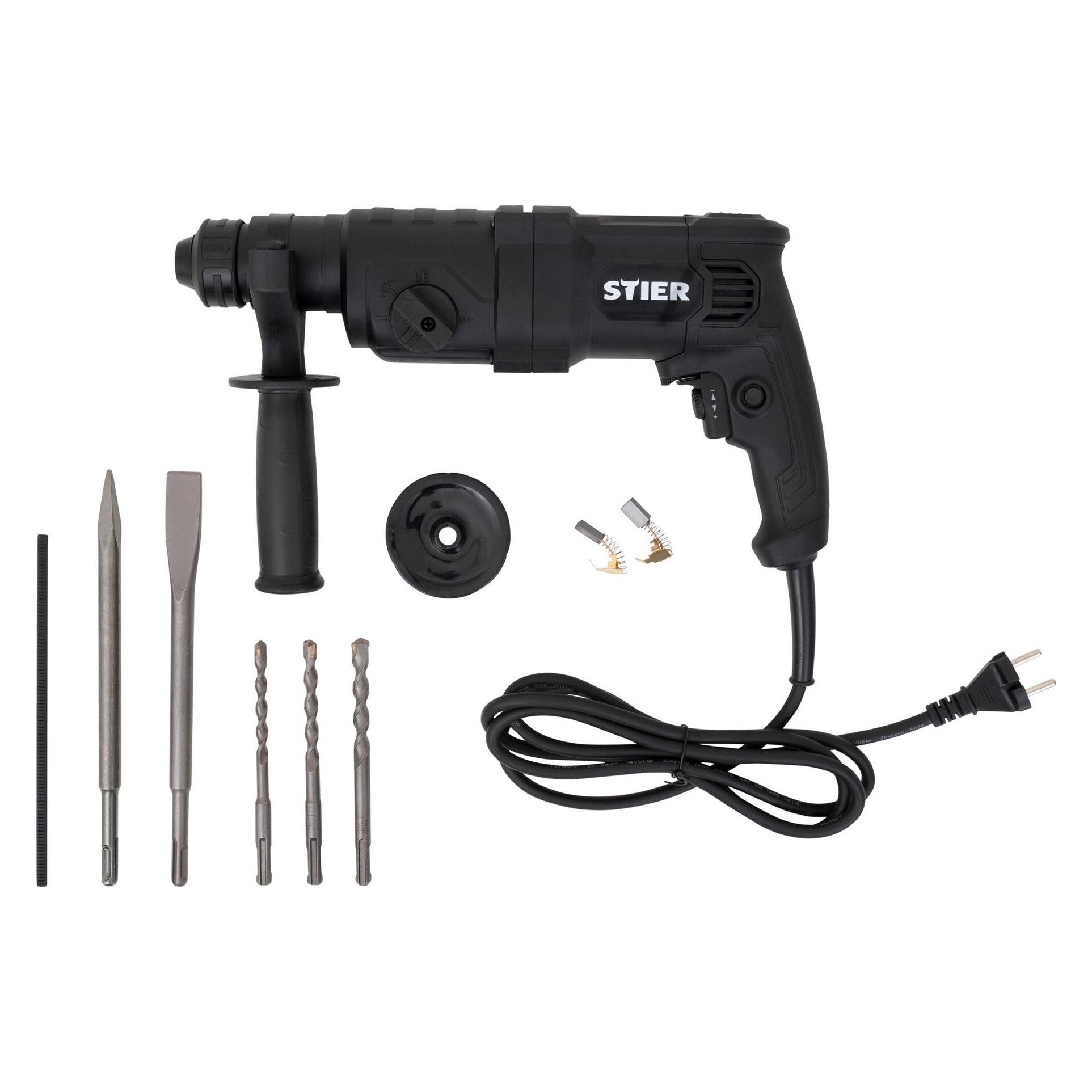Stier Bohrhammer SHB-T-4900, 800 W, 3,3 J, 0-4900 Schläge/Min, SDS-Plus Aufnahme (Bohrhammer) (74355097)