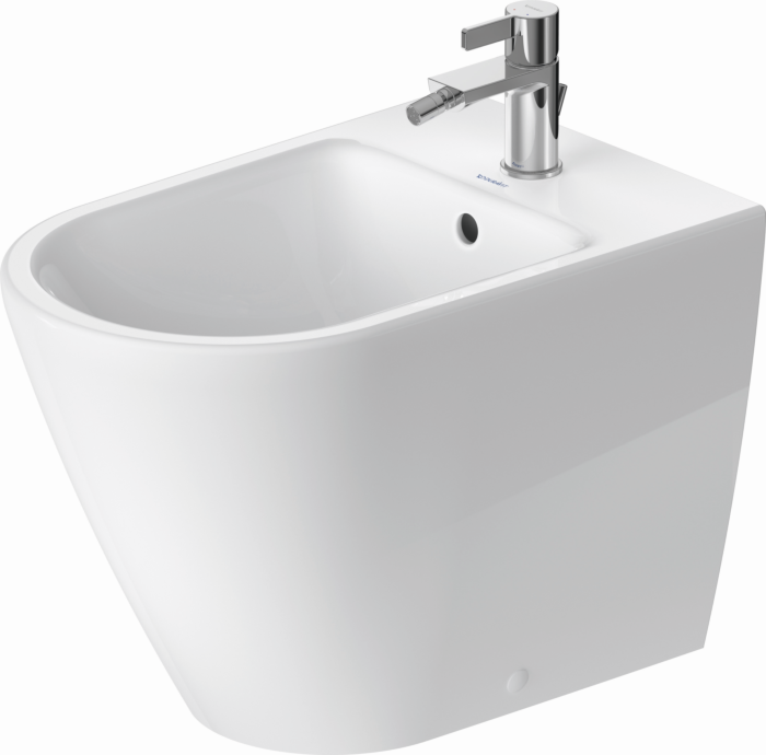 Duravit D-Neo Stand-Bidet 2295100000 37x65cm, mit Hahnloch, Überlauf, Hahnlochbank, weiß