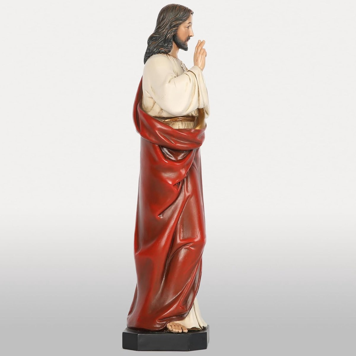 Handgemaakt Heilig Hart Jezus Beeld - Katholiek Religieus Beeld - Hoogte: 37,5 cm