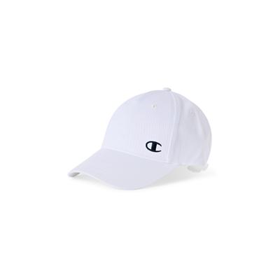 Baseball Cap CHAMPION "Baseball Cap with C-Logo", Damen, weiß (wht), Obermaterial: 100% Baumwolle, Caps, mit Logodetails, aus Baumwolle