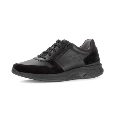 Sneaker GABOR "Sneaker low", Herren, Gr. 43, schwarz, Schuhe Sneaker