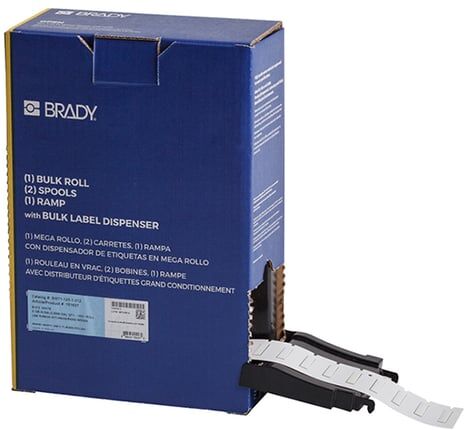 Brady BM-125-1-312 fita de tubo termorretrátil branca Ø 3,18 mm x 25,40 mm