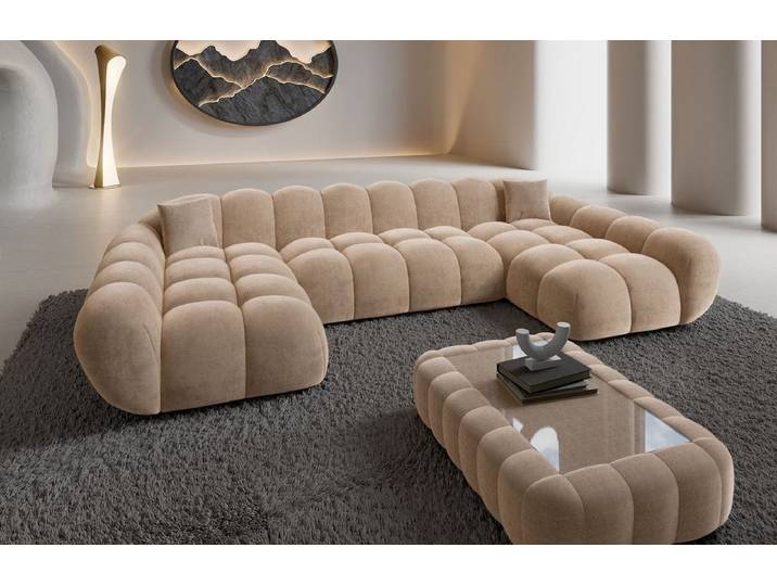 Couchlandschaft Maleron Studio U-Form in Stoff