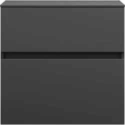 burgbad Lin20 Unterschrank, 2 Auszüge, 600x407x580mm, USIT060F5381, Farbe: Dunkelgrau Matt