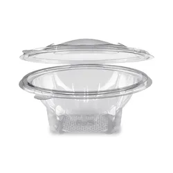 Rundbecher (rPET) mit Deckel klar 600ml