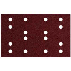 Metabo Haftschleifblätter 80 x 133 mm 16 Löcher, mit Kletthaftung für Furniere, Vollholz, Polyester, - 635192000