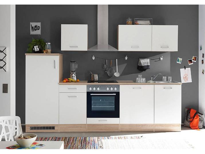 Meuble haut 100cm Blanc/Marron