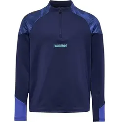 HUMMEL Kinder Sweatshirt hmlBLAZE26 PRO TRAINING HALFZIP KID, Größe 116 in Blau Blau