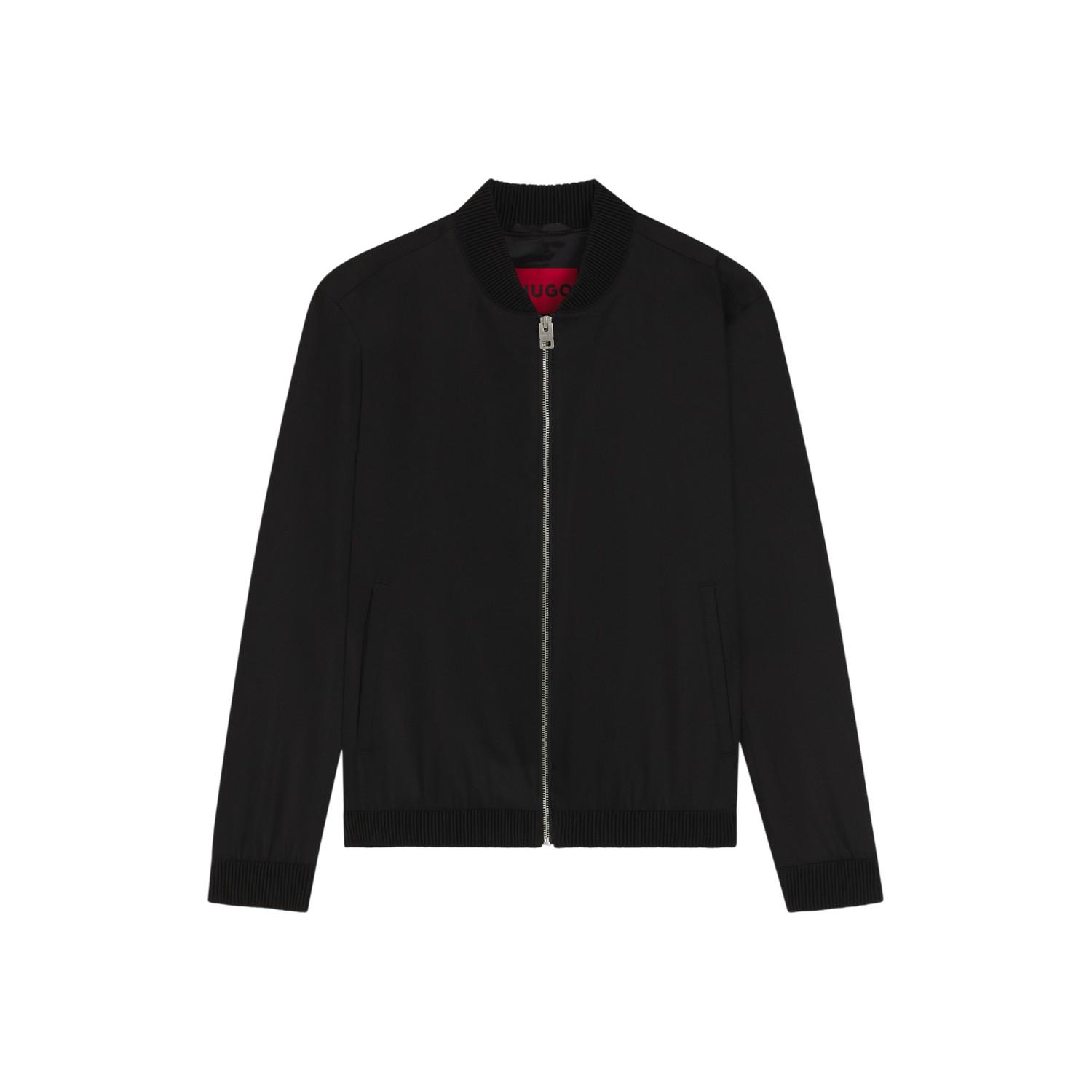 Hugo Evalom effen overshirt voor heren (Zwart)
