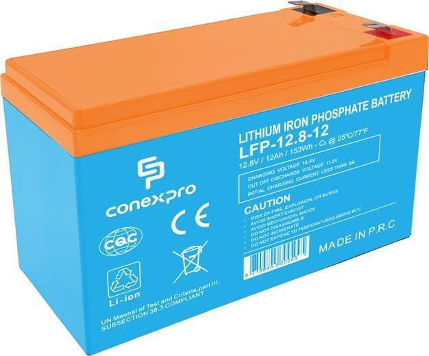 Conexpro LFP-12.8-12 LiFePO4 batterij 12V/12Ah type F2