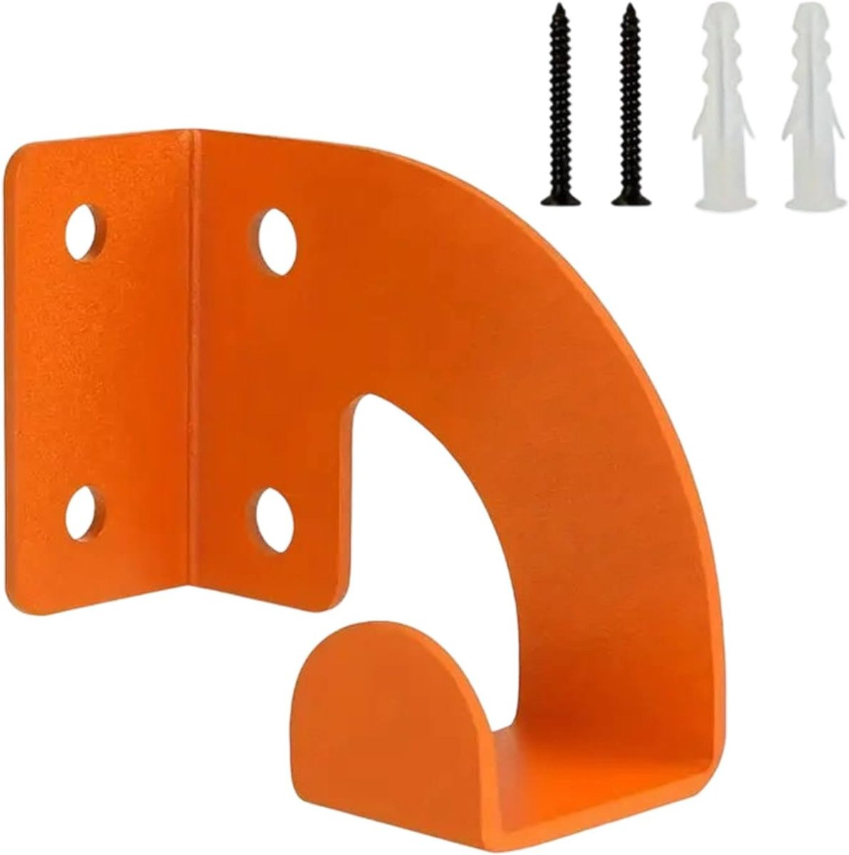 Oranje Kettingzaag Hanger Gereedschapshaak van Roestbestendig Staal B/D/H: 9 x 8 x 5 cm