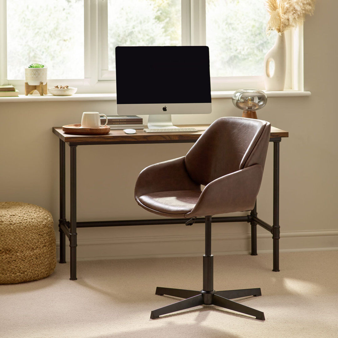 Rio Williston Forge Executive Chair Brown 88cm H X 55cm W X 56cm D