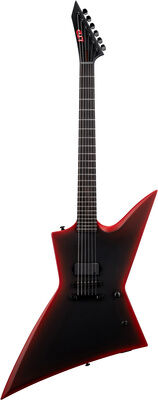 ESP LTD EXL Black Metal II Black Redburst Satin