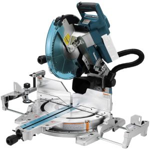 Makita Kapp-Gehrungssäge DLS211ZU Akku, Paneelsäge, 2x 18 V, Schnittleistung bis 382mm, mit Laser