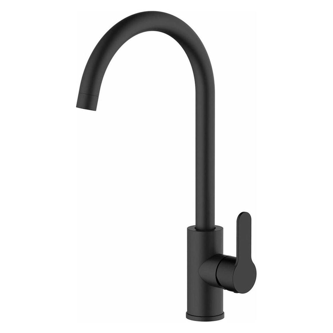 Verhal Miño series matt black high spout single-lever kitchen faucet (60617616)