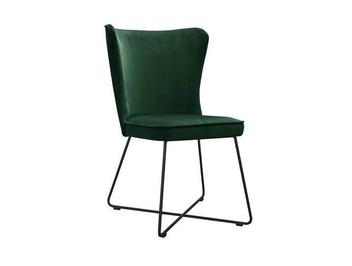 Xlmoebel Esszimmerstuhl Moderner Wartezimmer-Stuhl mit Textilpolsterung und schlichtem Design, Hergestellt in Europa