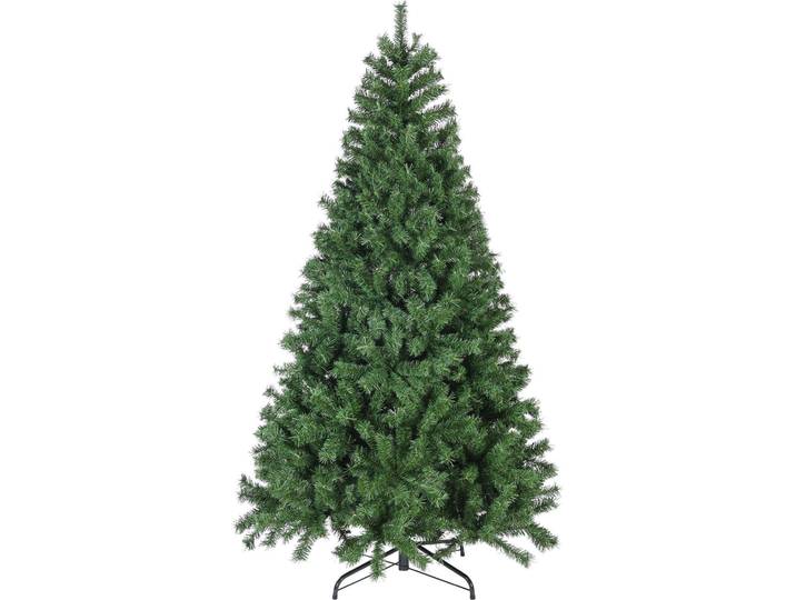 Rebecca Mobili Künstlicher Weihnachtsbaum 210 cm aus PVC und Metall, grün