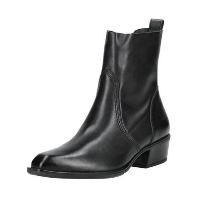Stiefelette PAUL GREEN "Paul Green Stiefelette Glattleder", Damen, Gr. 38, schwarz, Glattleder, Schuhe Stiefelette