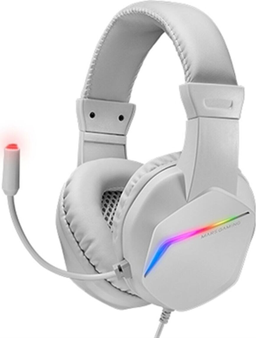 Mars Gaming MH122W bekabelde gaming-hoofdtelefoon - Wit