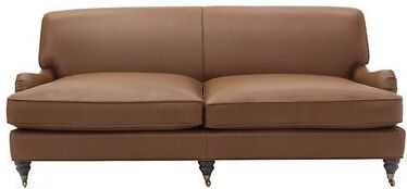 Janelle Leather Sofa - Saddle Leather, Saddle Sierra - Ballard Designs