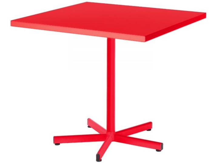 Tisch aus Metall Basic Color Schaffner AG rot, Designer Schaffner, 70x72x70 cm