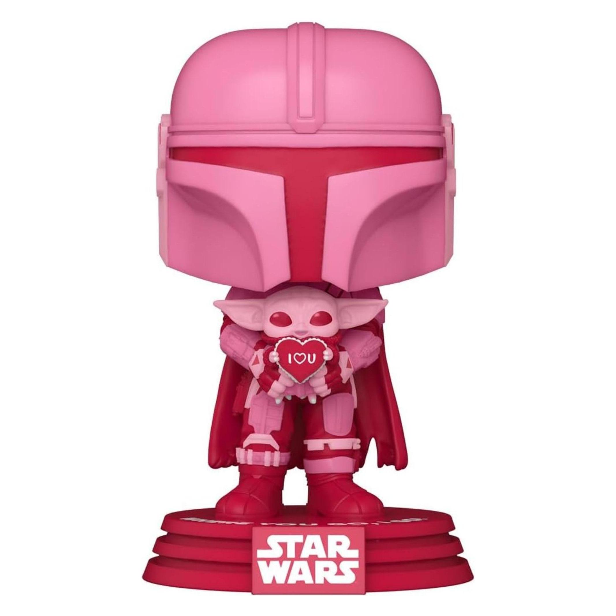 Funko POP Star Wars Valentines Mandalorian With Grogu Exclusive (60122)