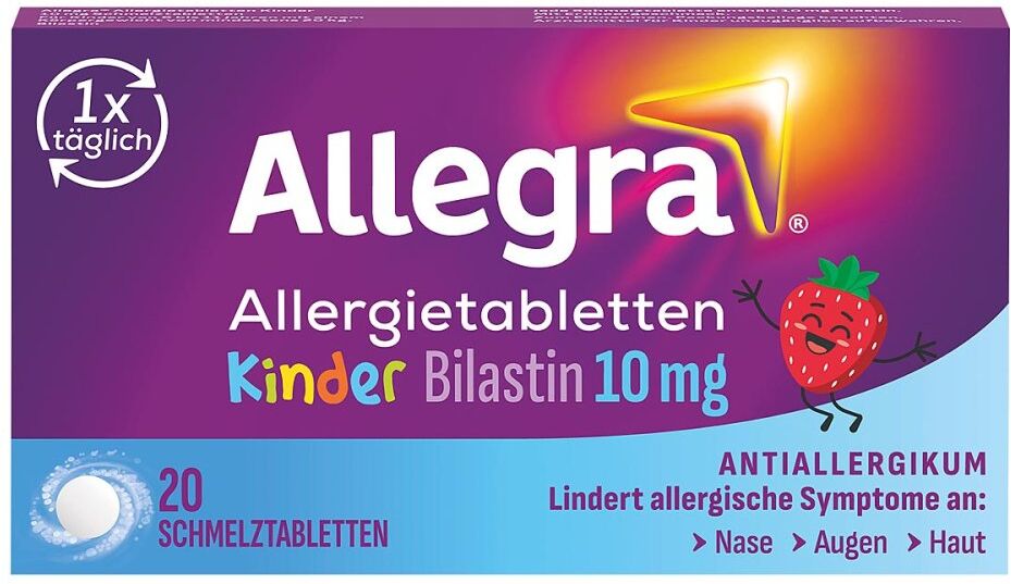 Allegra Allergietabletten für Kinder – Schmelztabletten