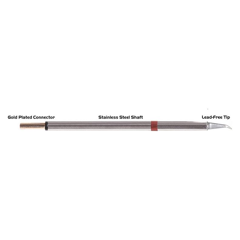Thermaltronics Lötspitze hakenförmig lang 30° Fine 0,51mm (0,02") (Lötspitze) (PM80MD575)