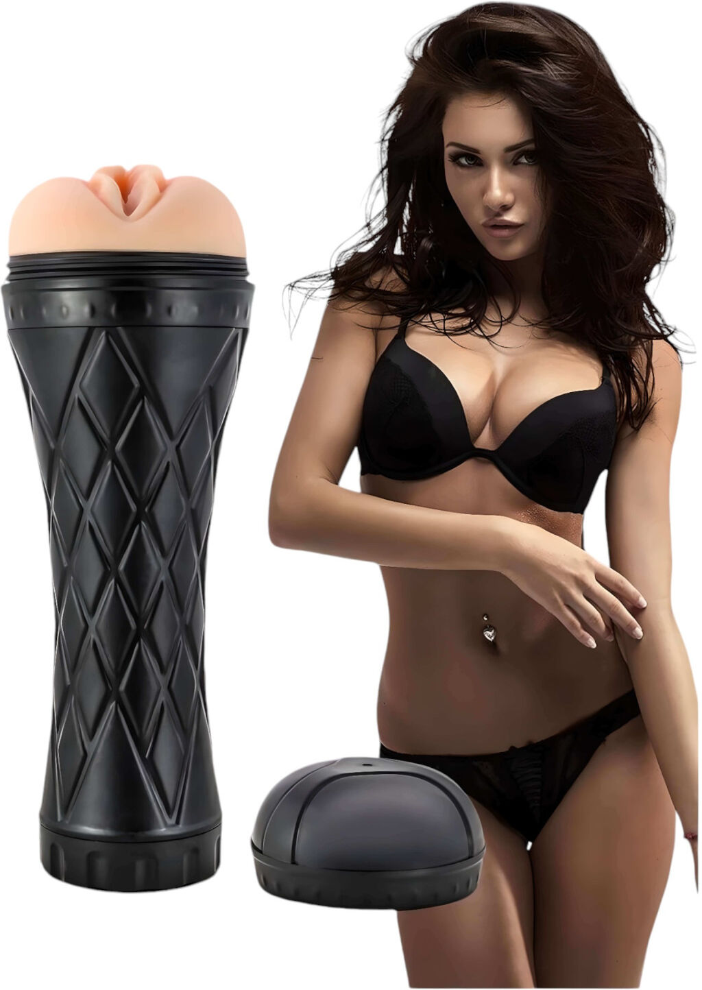 Dream Toys Pigen Ved Siden Af Tori - Realistisk Kunstig Vagina I Hylster (Natur-Sort)