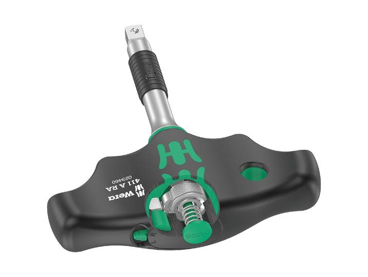 Schraubendreher WERA Wera 411 A RA Quergriff-Adapterschraubendr , silber (silberfarben), Edelstahl, Schraubendreher, Schraubendreher