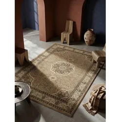 Kurzflorteppich GEISLER, orientalisch, Beige, 240 x 340 cm