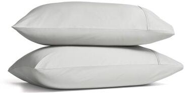 PREMIER SATEEN PILLOW CASE PAIR by J. Queen New York in Platinum (Size QUEEN)