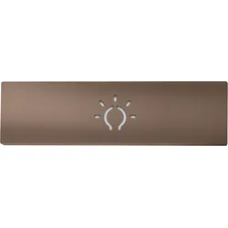 DoorBird Lichttasterblende für rechteckigen Lichttaster – Bronze-Optik (PVD)