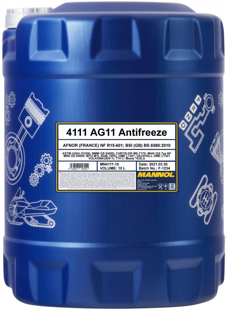 Sct - Mannol Frostschutz Mannol Antifreeze Ag11 Longterm [10l] Mn4111-10 10l
