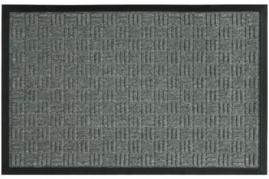 Sports Licensing Solutions 18 in. W X 30 in. L Gray Parquet Rubber Door Mat - 2' x 3'