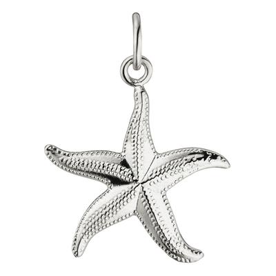 Kettenanhänger JOBO "Anhänger Seestern", silber (silber 925), Schmuckanhänger, Damen, Silber 925 (Sterlingsilber), Kettenanhänger, 925 Silber