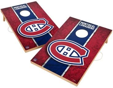 Skip's Garage Vintage Montreal Canadiens NHL Regulation 2x4 Cornhole Set