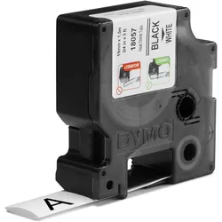 Dymo, Beschriftungsband, Rhino Heissschrumpfschlauch (1.90 cm, Schwarz, Weiss)