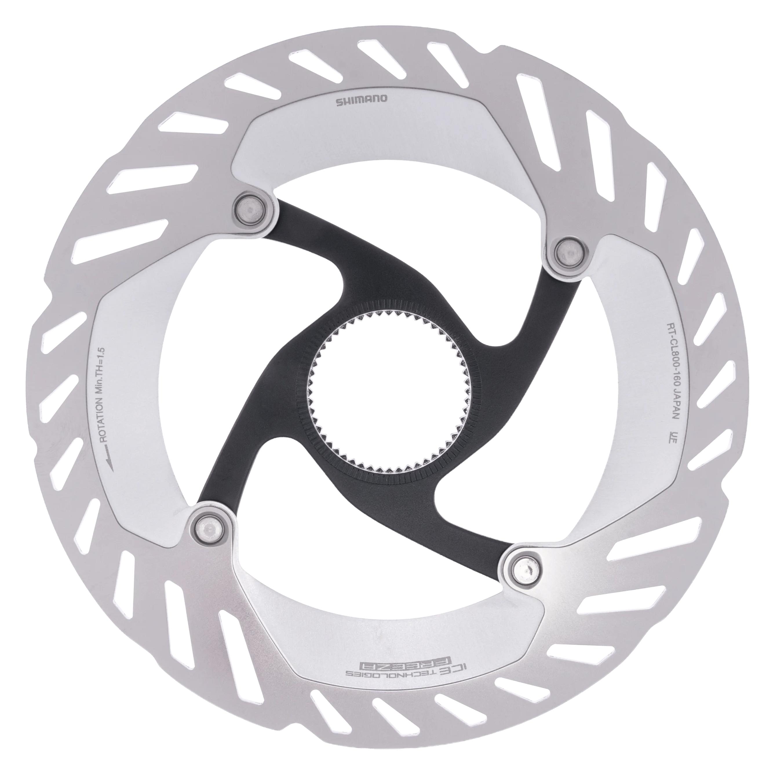 Shimano Bremsscheibe RT-CL800 - mit Magnet-Verschlussring - 160 mm (160 mm) (IRTCL800SJ)