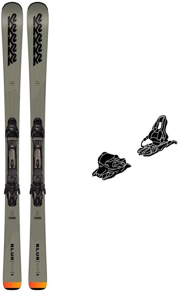K2  - Pack Ski Blur Xt - 184 + Mxc 12 Tcx Light Quikclik Black Anthracite - Ski
