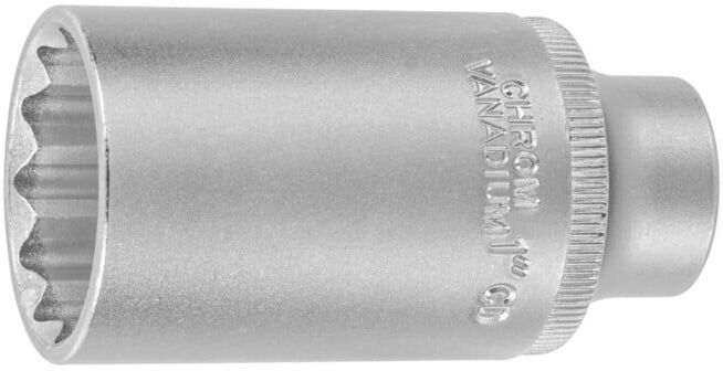 HOLEX Douille 12 pans 3/8 pouce, longue Version en pouces, Ouverture : 1pouce (637322 1)