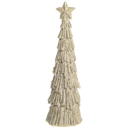 Chic Antique Deko Weihnachtsbaum mit Glitzer, H28,5/Ø 9 cm