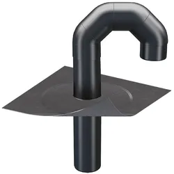 Dachdurchführungs-Set DN 110 mit Bitumenmanschette für Flachdach