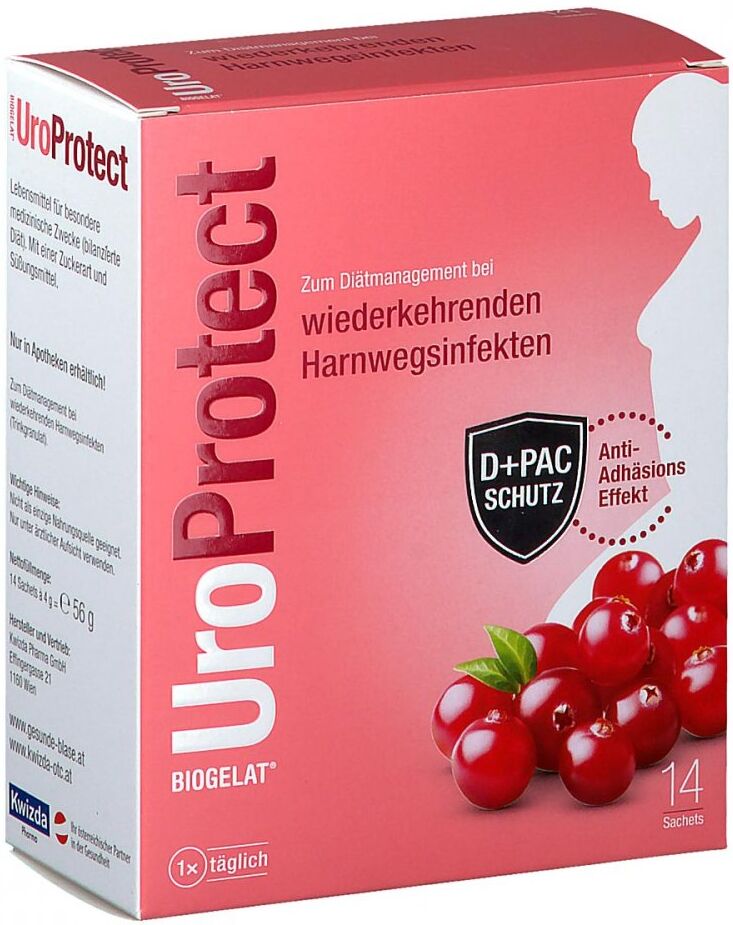 BIOGELAT UroProtect D Mannose und Cranberry Granulat 14stk