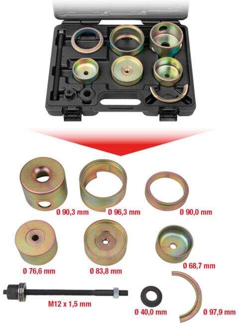 KS Tools Outils pour Silent-blocs VAG, 11 pcs. (700.2100)