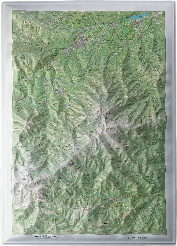 Deniveles  - Massif du Canigou - Carte 3D