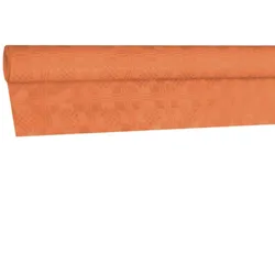 1-PACK 4x Damasttischdecke Tischtuch aus Papier gerollt 1,20m x  8m apricot