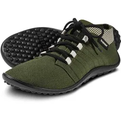 leguano beat olive Barfußschuhe Sneaker- Gr. 38