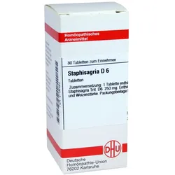 Staphisagria D 6 Tabletten 80 St